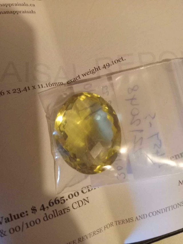 Lemon quartz gemstone from brazil in Arts & Collectibles in Cole Harbour