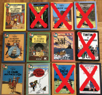 ALBUMS DOUBLES BANDES DESSINÉES * TINTIN * (15$ chaque)