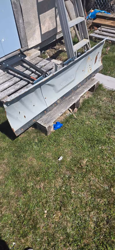 Kolpi" ATV Plow. It is designed to attach to an All-Terrain Vehicle (ATV) asking 250. paid 750. loca...