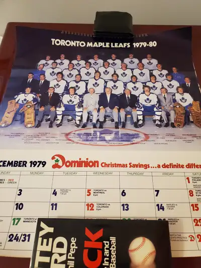 1979-80 Dominion Toronto Maple Leafs Hockey Calendar, View more