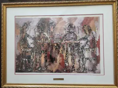 YVES-JOSEPH NOLET ABSTRACT LITHOGRAPH PRINT Signed, View more
