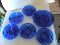 COBALT BLUE - DEPRESSION GLASS BOWLS