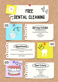 Free dental cleaning 