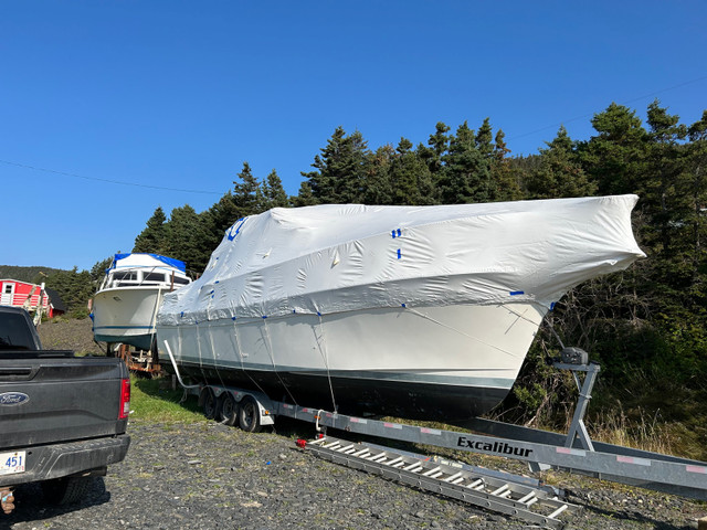 1989 BAYLINER 3270 TWIN Merc Cruisers c/w 2018 Excalibur Galv Tr in Other in Corner Brook - Image 2