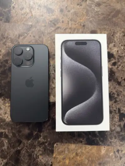 Iphone 15 pro with 2 covers free, View more