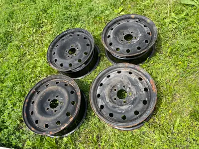 I have 4 16 inch steel rims for sale. They have rust on them. They were used on a ford escape. Sold...