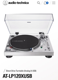 Audio-Technica AT-LP120-USB Direct-Drive Professional Turntable 