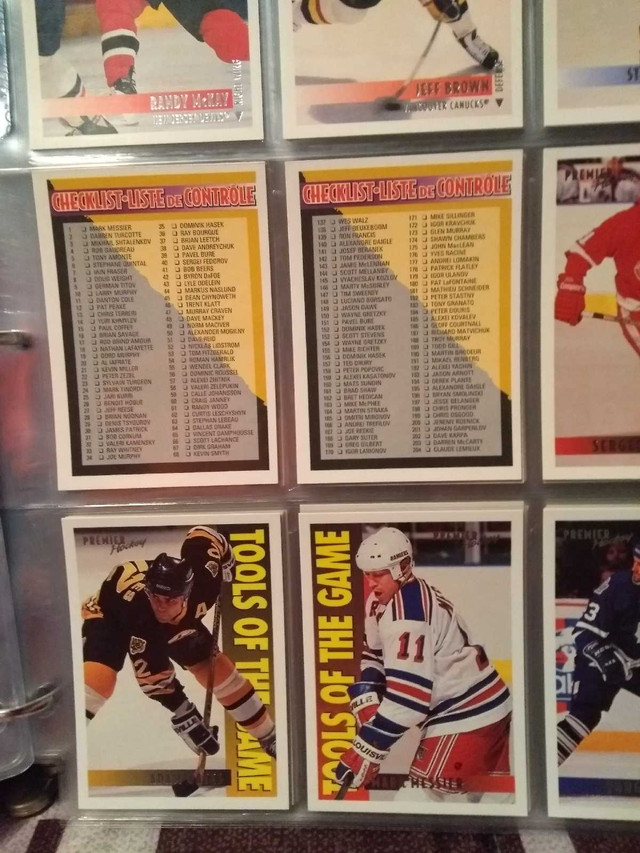 Série de carte de hockey o-pee-chee premium 1994-95 dans Art et objets de collection  à Ville de Québec - Image 3