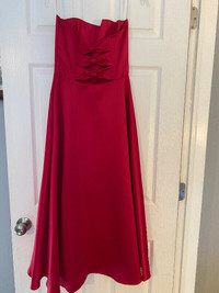 Strapless formal dress size 4 with matching heels size 38