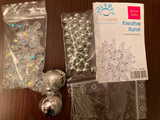Snowflake Christmas ornament kit MARY MAXIM New in Holiday, Event & Seasonal in St. Albert