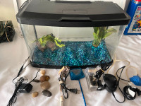 QUALITY FISH TANK, MARINA AQUARIUM, BEAUTIFUL BOW FRONT 10 GAL