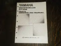 Yamaha GP 338 Snowmobile Parts Assembling Manual