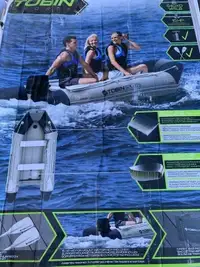 Tobin Sports Inflatable Boat (10’ X 10’ X 5’4”) NEW-Out of box
