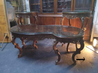 MATCHING 3-PIECE VINTAGE SET OF 2 END TABLES + ONE COFFEE TABLE