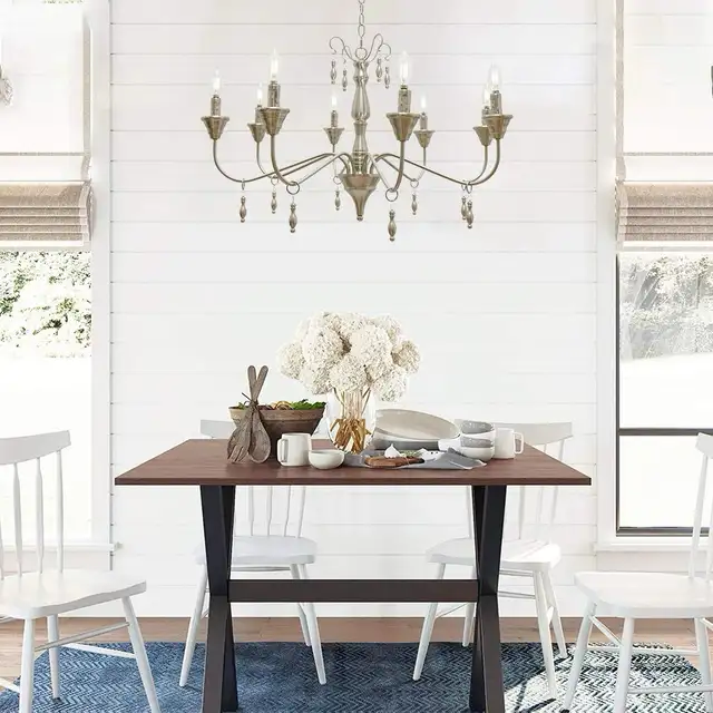 New VINLUZ 8 Light Contemporary Pendant Lighting for Dining Room63671997963651121