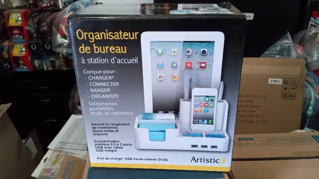 Desktop Organizer & Docking Stations with USB Ports628657122912021210