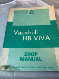 VINTAGE 1969 VAUXHALL HB VIVA FACTORY SHOP MANUAL #M01441