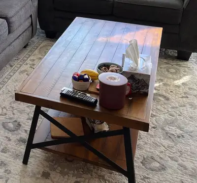 Solid Wood Top Coffee Table, View more