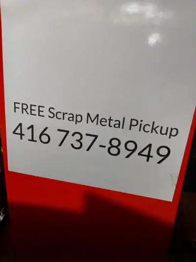 free scrap metal pick-up , View more