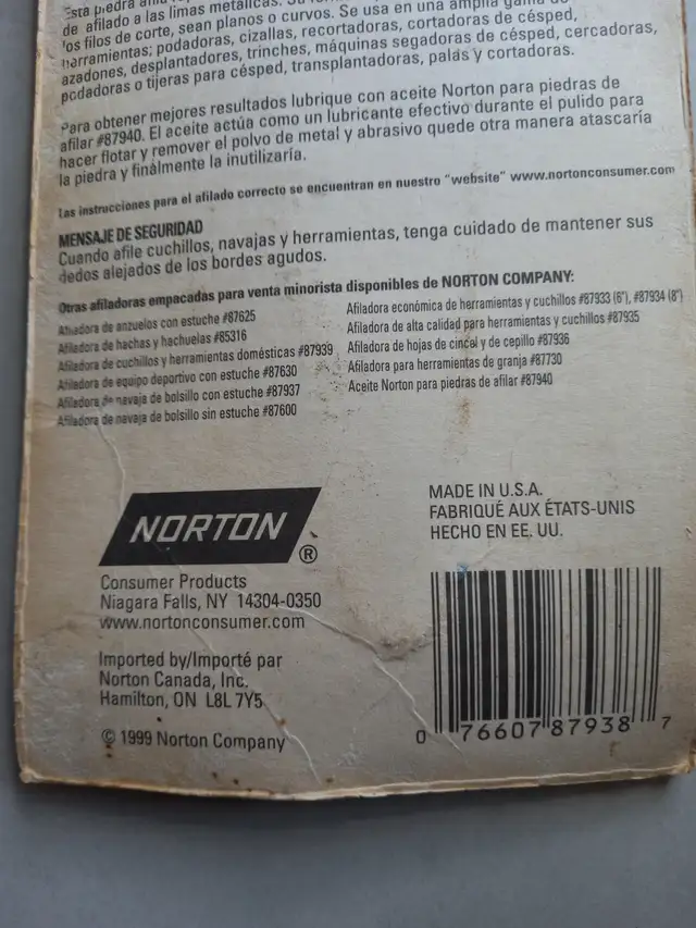 Norton lawn and garden tool sharpener in Hand Tools in Mississauga / Peel Region - Image 4