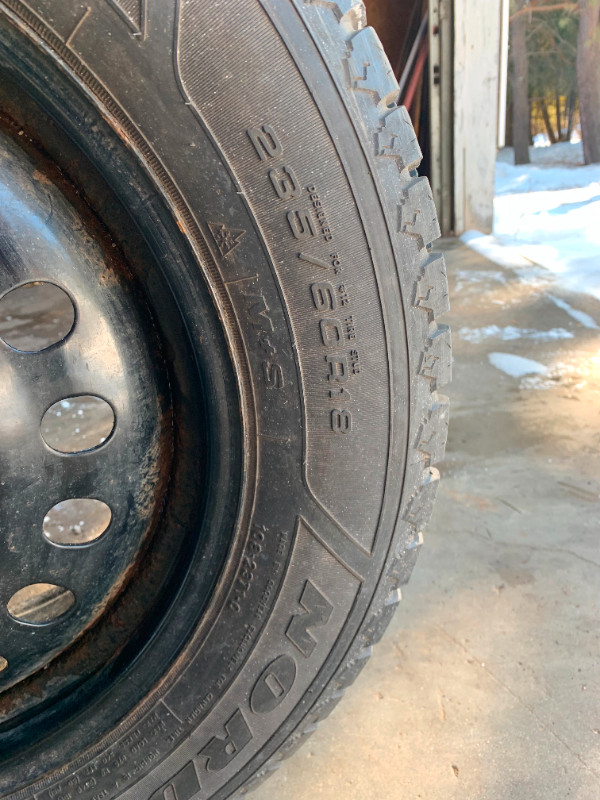 GOODYEAR NORDIC STUDDABLE WINTER TIRE 235/60 R18.  New Condition in Tires & Rims in Thunder Bay - Image 4