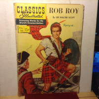 Classics Illustrated #118 1st print Rob Roy 1954 Sir Walter Scot