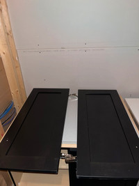 Two Beautiful Dark-Brown Kitchen Cabinet/Cupboard Doors 