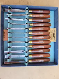 Wood Carving: Set of 12 Marples, England Carving Chisels IOB