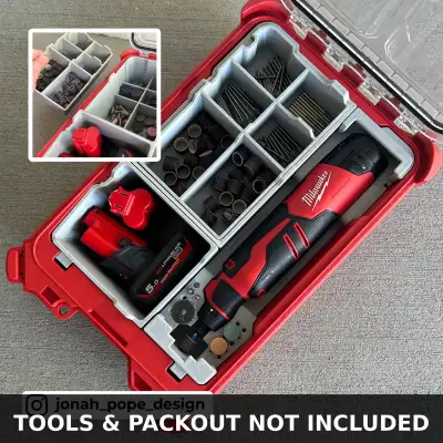 Milwaukee Packout Insert - M12 Brushless Rotary Tool, View more