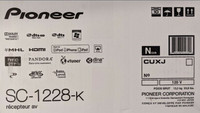 Pioneer SC-1228-K - 7.2 Channel Home Theater Network Receiver