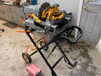 Ccutting 300C Compact Pipe Threader 1/2"-2" Folding Wheel Stand