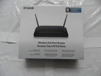 D-Link 8 Ports N300 wireless Router