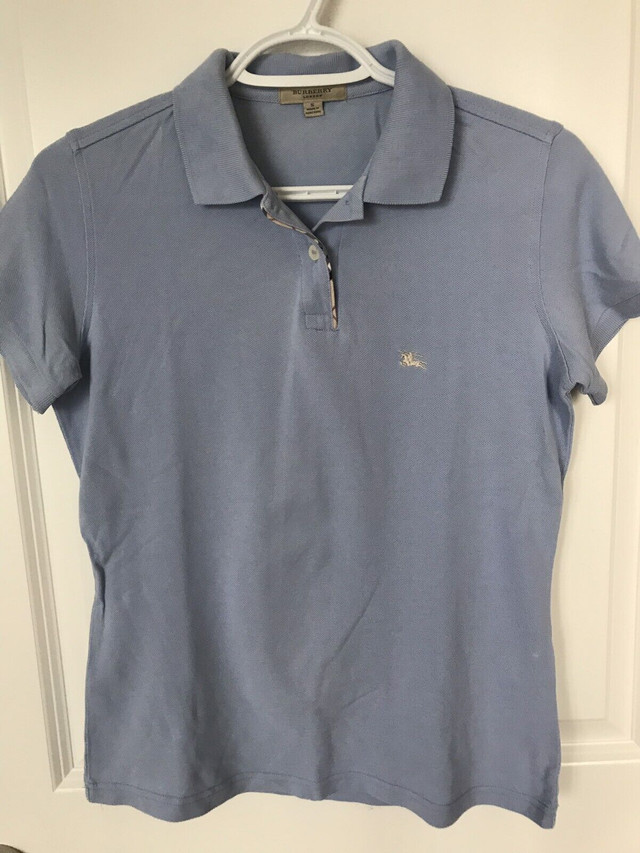 2 Burberry ladies polo shirt in blue & white colour in Women's - Tops & Outerwear in City of Toronto