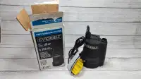 New! Everbilt 1/6 HP Portable Submersible Utility Pump Open Box