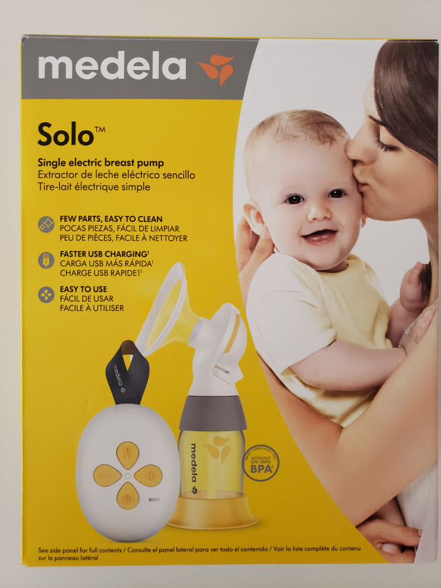 Medela Solo Single Electric Breast Pump With Free Accessories in Feeding & High Chairs in Markham / York Region