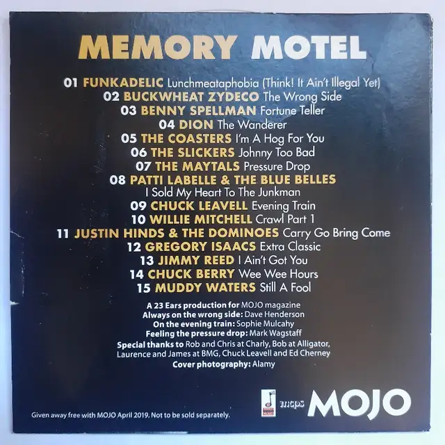 Mojo Memory Motel Compilation CD Keith Richards Funkadelic Music in CDs, DVDs & Blu-ray in City of Toronto - Image 3