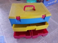plastic drawer ( small size, on table )