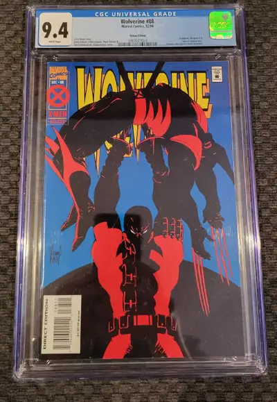 Wolverine #88 Deluxe Edition CGC 9.4 1st Deadpool Wolverine WOLVERINE #88 Deluxe Edition CGC 9.4 Whi...