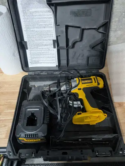 DeWalt xrp 14.4v drill.  barely used. with charger, View more