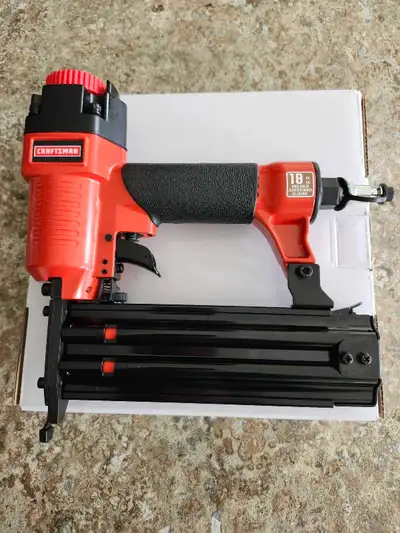 Brad nailer. 18 GA  Pneumatic nail gun., View more