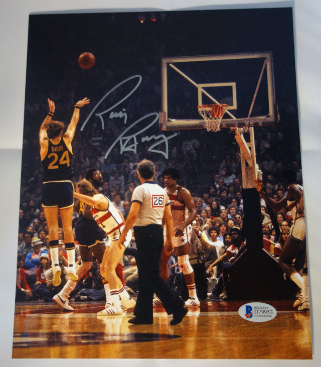 Rick Barry Signed 8 x 10 Photo in Arts & Collectibles in Edmonton - Image 3