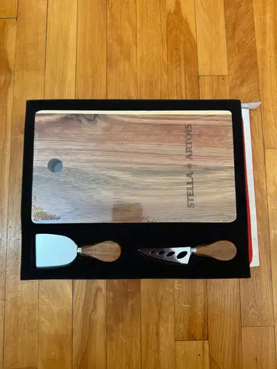 STELLA * ARTOIS Charcuterie Board & Knife Set, View more