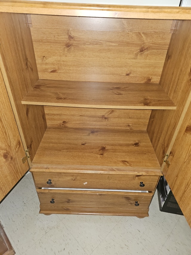 Armoire with 2 Drawers, 2 Door and 2 Shelves Dressers & Wardrobes Ottawa Kijiji