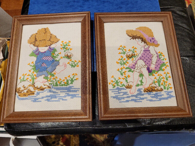 Framed Cross Stitch Pictures (EACH) in Arts & Collectibles in Markham / York Region