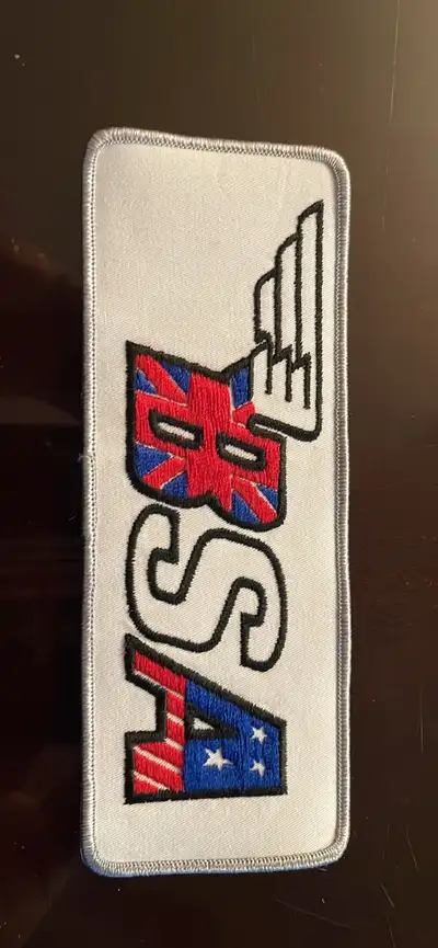 Brand new vintage BSA patch Large Never used Sew-on