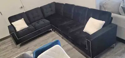 Cozy Retreat large fabric sectional sofa available , View more