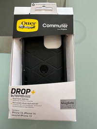 $68 otterbox commuter w MagSafe, new for iPhone 13, 14, 15, blac