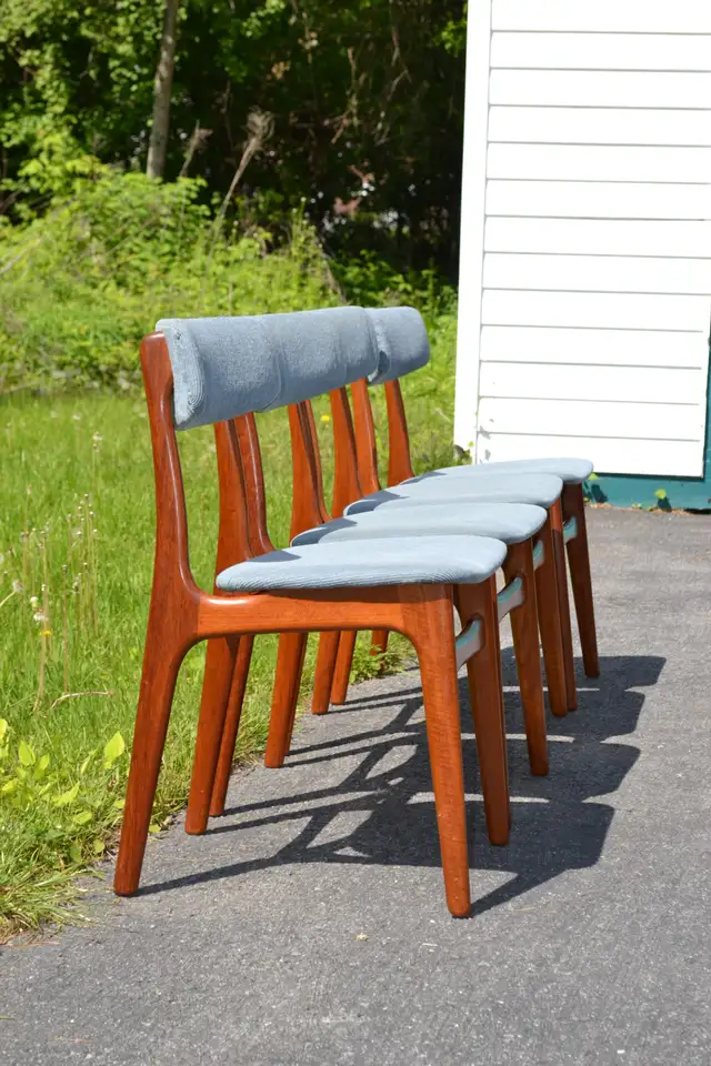 mid century teak dining chairs in Chairs & Recliners in Kingston - Image 7