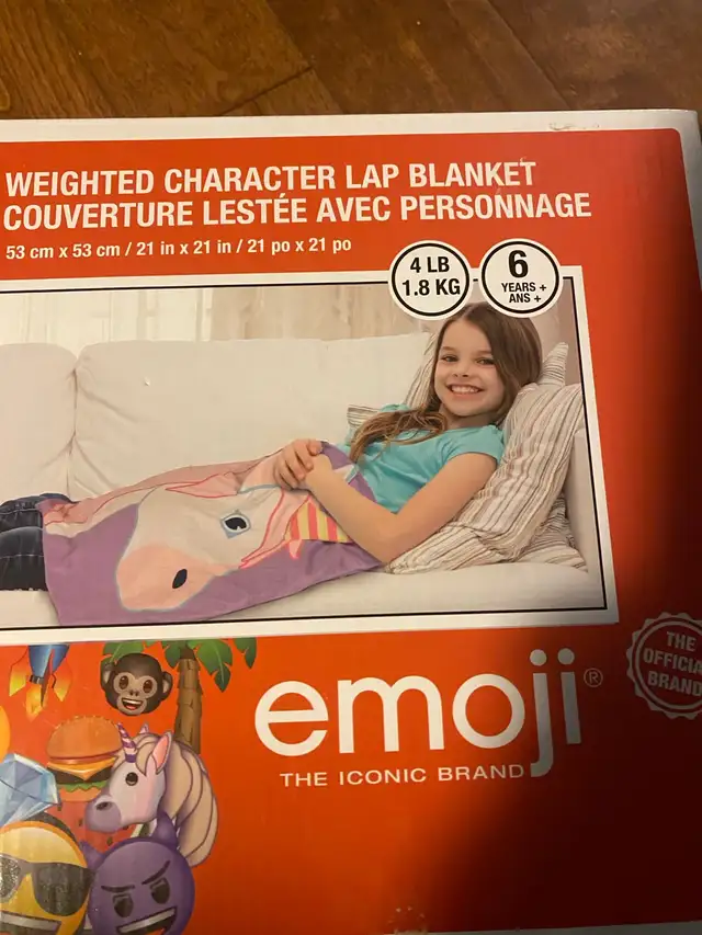 emoji Weighted Lap Blanket in Other in Guelph - Image 3