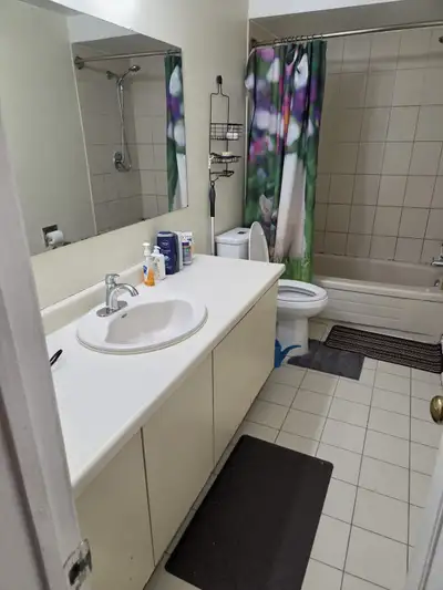 Bright room for rent with shared big washroom